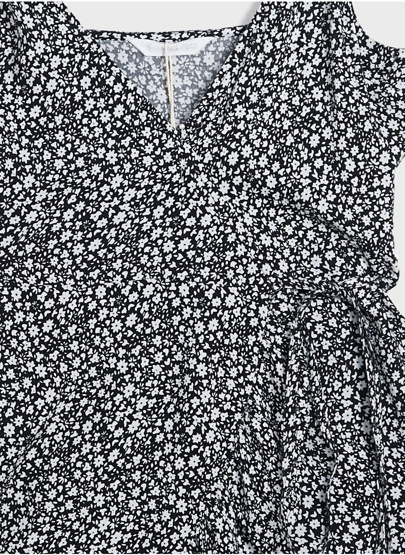 MANGO - Kids Floral Print Dress - Image 1