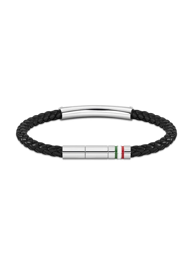 دوكاتي كورس Vittoria Gents Black Braided Leather Bracelet