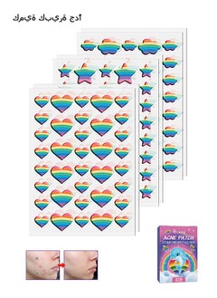 216 Pcs Lovely Prints Acne Patche Set, Salicylic Acid & Tea Tree Pimple Patches, Acne Repair Patch (Colorful)