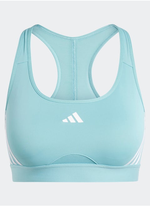 Powerimpact Train Medium-Support 3-Stripes Bra