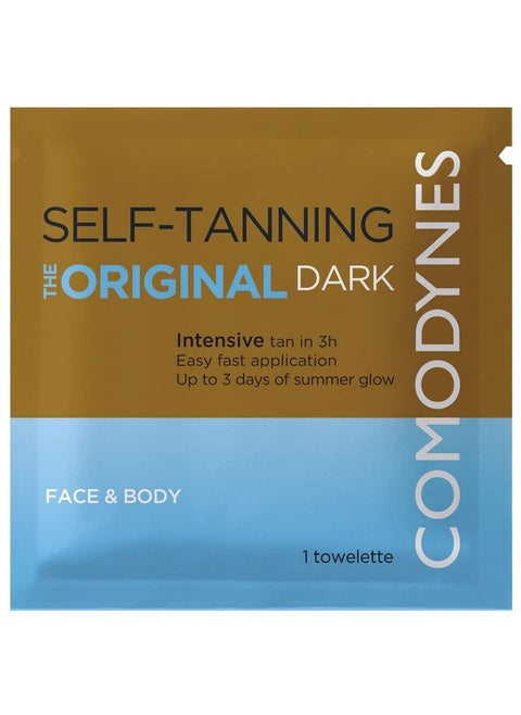 Self-Tanning Intensive And Uniform Color Towels For Face And Body - Intensive And Fast Bronzing - All Skin Types - Individually Wrapped Towelettes - 24 Packs