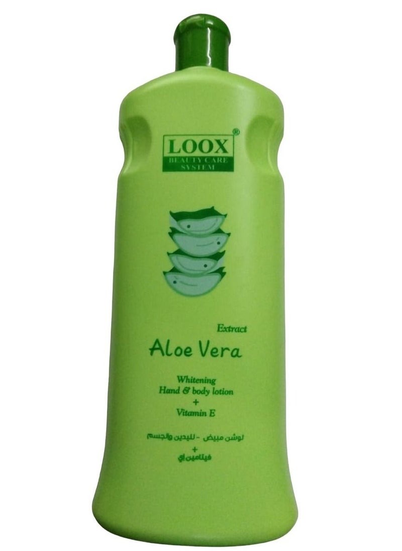 LOOX BEAUTY CARE SYSTEM Aloe Vera Whitening Hand And Body Lotion 600ml  - Image 1