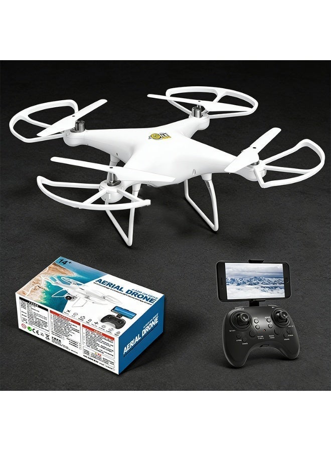 RC Quadcopter Aerial Drone with Protective Guards, Remote Control Beginner Drone with Altitude Hold, Headless Mode One Key Takeoff/Landing Drone for Kids & Adults Toy Gift - Image 4