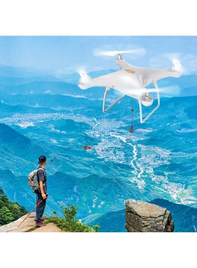 RC Quadcopter Aerial Drone with Protective Guards, Remote Control Beginner Drone with Altitude Hold, Headless Mode One Key Takeoff/Landing Drone for Kids & Adults Toy Gift - Image 1