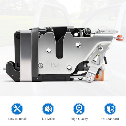 Tutor Auto Door Lock Latch Actuator Compatible with 2000-2007 Cadillac Escalade & Chevy Chevrolet Silverado Avalanche Suburban Tahoe & GMC Sierra Yukon, Front Left Driver Side, OE#931-318, 15110643, 15053681 - Image 5