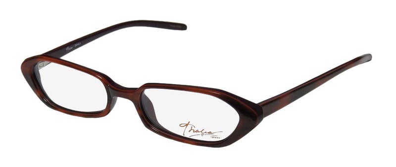 THALIA SODI Thalia Dahila For Ladies/Women Designer Full-Rim Shape Spring Hinges Plastic Temples Stunning Eyeglasses/Spectacles (51-16-140, Havana/Plum) - Image 1