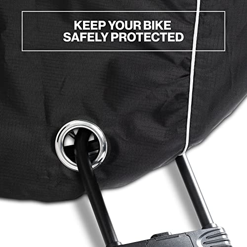 TeamObsidian Bike Cover - Waterproof Outdoor & Indoor Bicycle Storage For 1 to 3 Bikes - Heavy Duty Ripstop 210D Tent Material - Stationary Electric Bike Protection for All Seasons - Image 5