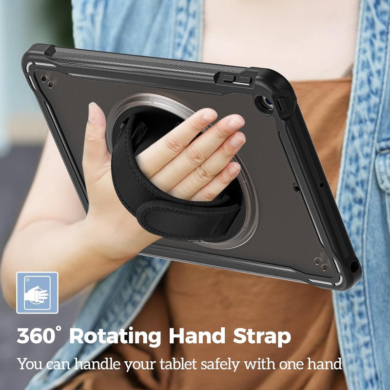 Procases Compatible For Ipad 10.2 Case Ipad 9Th 8Th 7Th Generation 2021/2020/2019 Case, Heavy Duty Shockproof Rugged Case 360 Degree Rotatable Kickstand Protective Cover Case –Black - Image 4