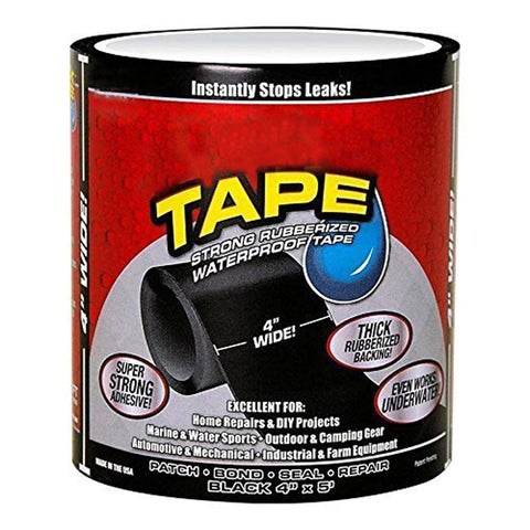 SHULABH CREATIVE Waterproof Flex Seal Super Strong Adhesive Sealant Tape for Any Surface Stops Leaks Large Black