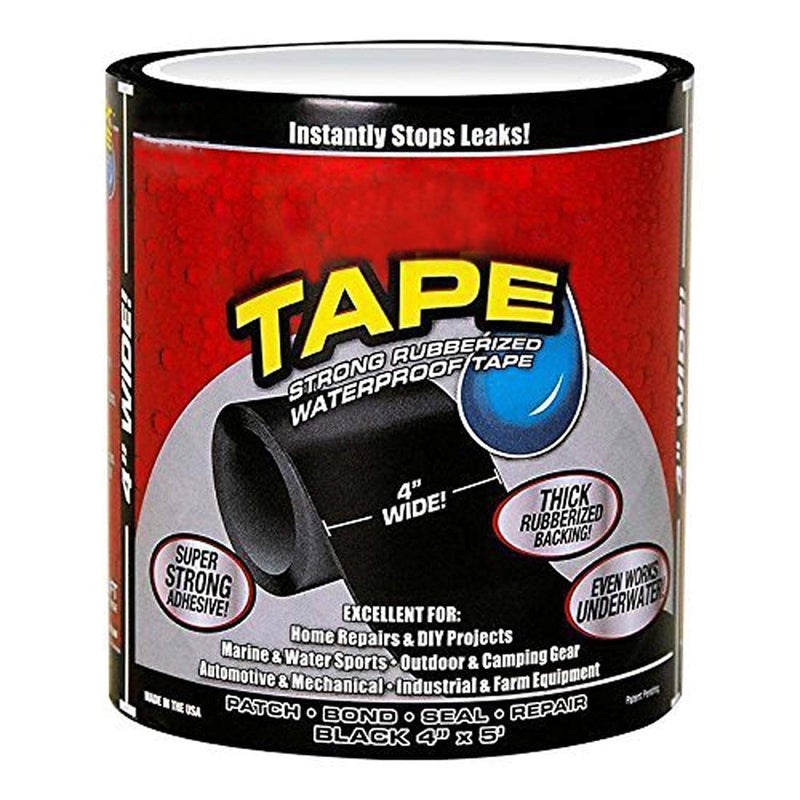 SHULABH CREATIVE SHULABH CREATIVE Waterproof Flex Seal Super Strong Adhesive Sealant Tape for Any Surface Stops Leaks Large Black  - Image 1