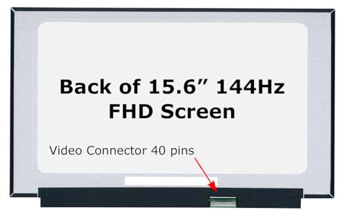SCREENARAMA New Screen Replacement for Lenovo Legion 5-15ARH05 5-15ARH05H 5-15IMH05 5-15IMH05H 82B5 82B1 82AU 81Y6 82CF, FHD 1920x1080, 40pins, 144Hz, IPS, Matte, LCD LED Display with Tools - Image 2