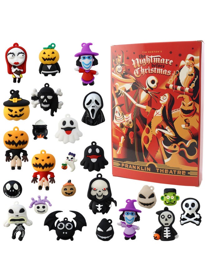 Loquat 2023 Cross Border  Countdown Calendar Box Cry Night  Gothic Doll 24 Gift Blind Box-color: Blind Box Type B (old Style) - Image 3