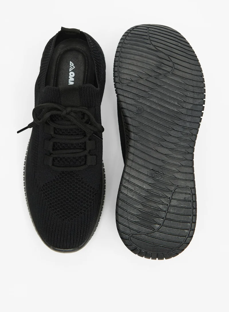 OAKLAN Textured Lace Up Womens' Sports Shoes