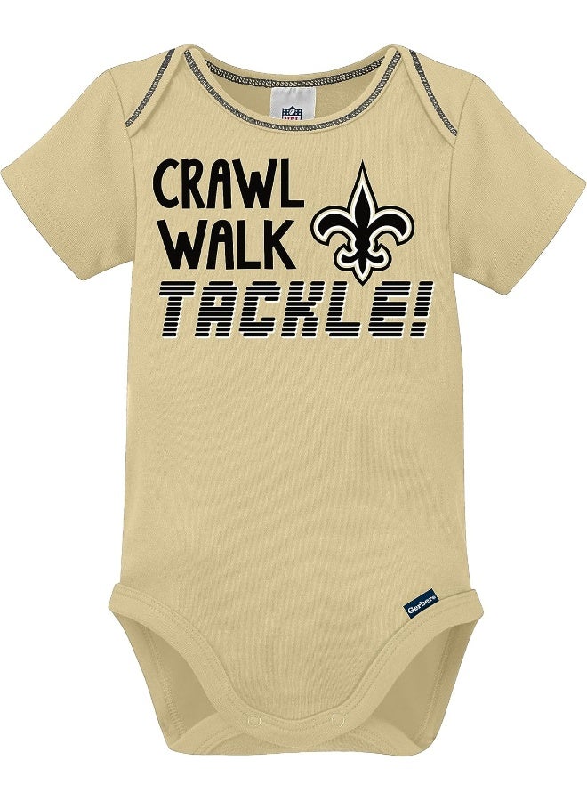 Gerber NFL Baby Boys 3 Pack Short Sleeve Bodysuit  - Image 4