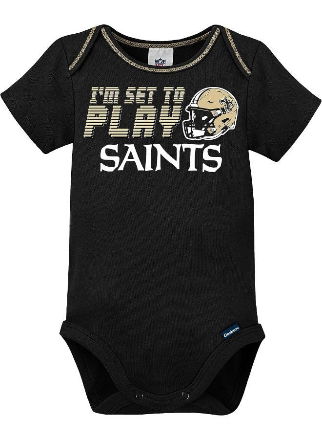 Gerber NFL Baby Boys 3 Pack Short Sleeve Bodysuit  - Image 3
