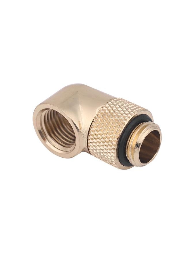 Thoraya Tube Fitting Computer Water Cooling G1/4 Thread 90° Elbow Connector 360° Rotation  - Image 1
