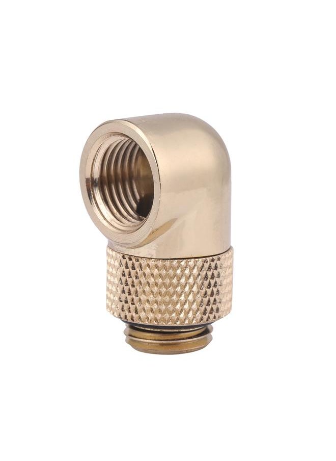 Thoraya Tube Fitting Computer Water Cooling G1/4 Thread 90° Elbow Connector 360° Rotation  - Image 2