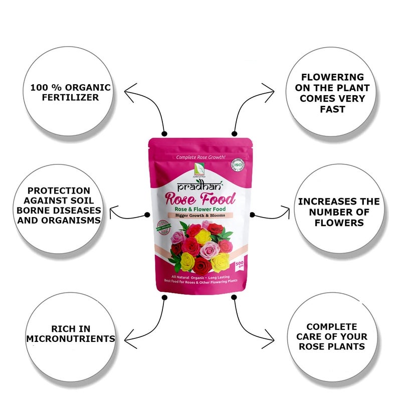 Well Grower Rose Food Organic Fertilizer and Manure 500 GM and Super Prom Organic Fertilizer Granule 500 GM Combo - Image 3