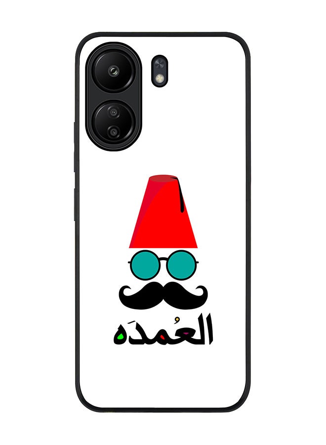 Stylizedd Rugged Black Edge Case for Xiaomi Redmi 13C 4G, Slim fit Soft Case Flexible Rubber Edges Anti Drop TPU Gel Thin Cover - The Boss - Image 1