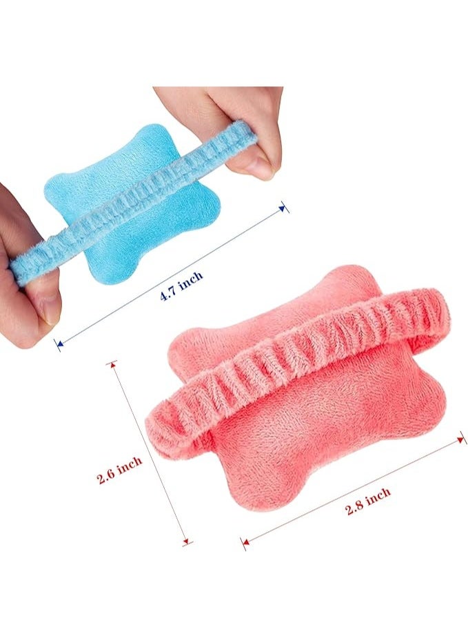 3-Pack Ergonomic Wrist Rest Set Wearable Mouse Keyboard Support Portable Cushion for Gaming Typing Gaming (Pink+Blue+Yellow) - Image 2