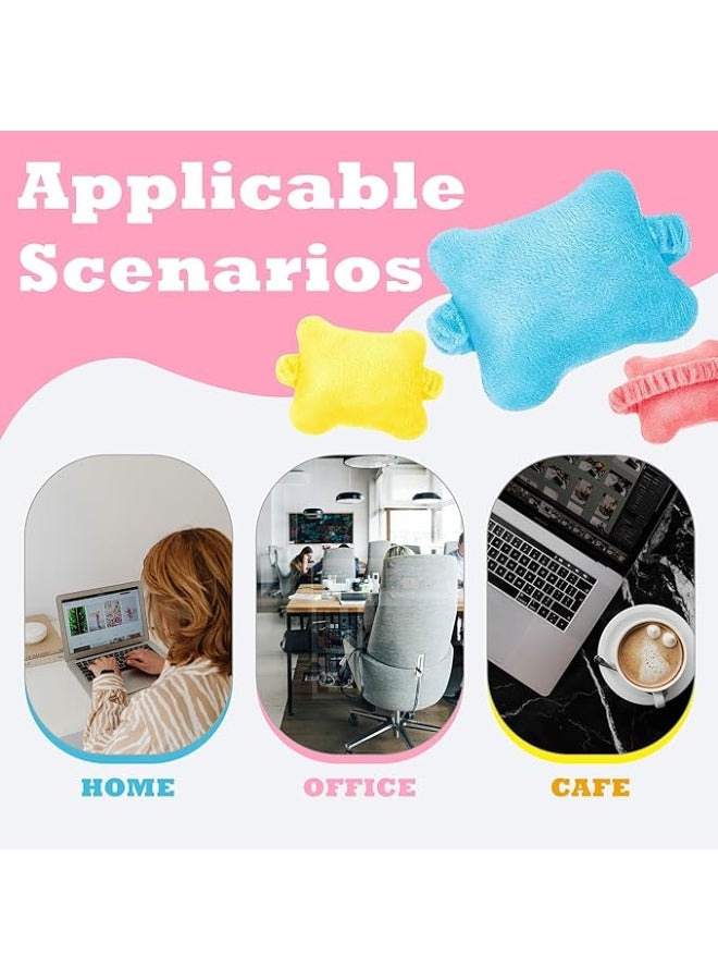 3-Pack Ergonomic Wrist Rest Set Wearable Mouse Keyboard Support Portable Cushion for Gaming Typing Gaming (Pink+Blue+Yellow) - Image 5