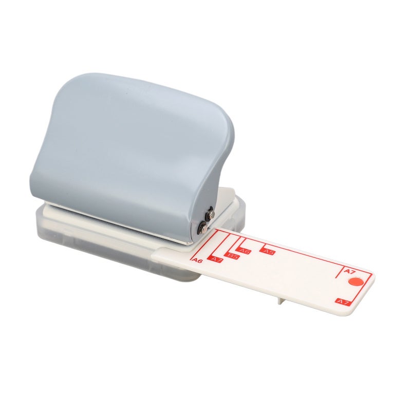 Kw-trio 3 Hole Paper Punch 5 Sheet Capacity All Metal Body - 5.5 mm Hole Diameter Adjustable DIY Punching for B5 A4 A5 A6 A7 Flipcharts - Image 4