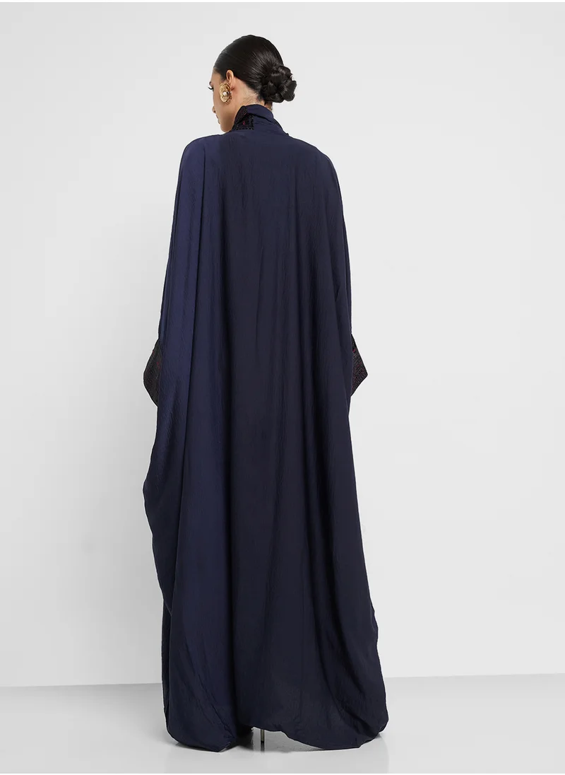 هيا كلوزيت Embroidered Abaya with Sheila