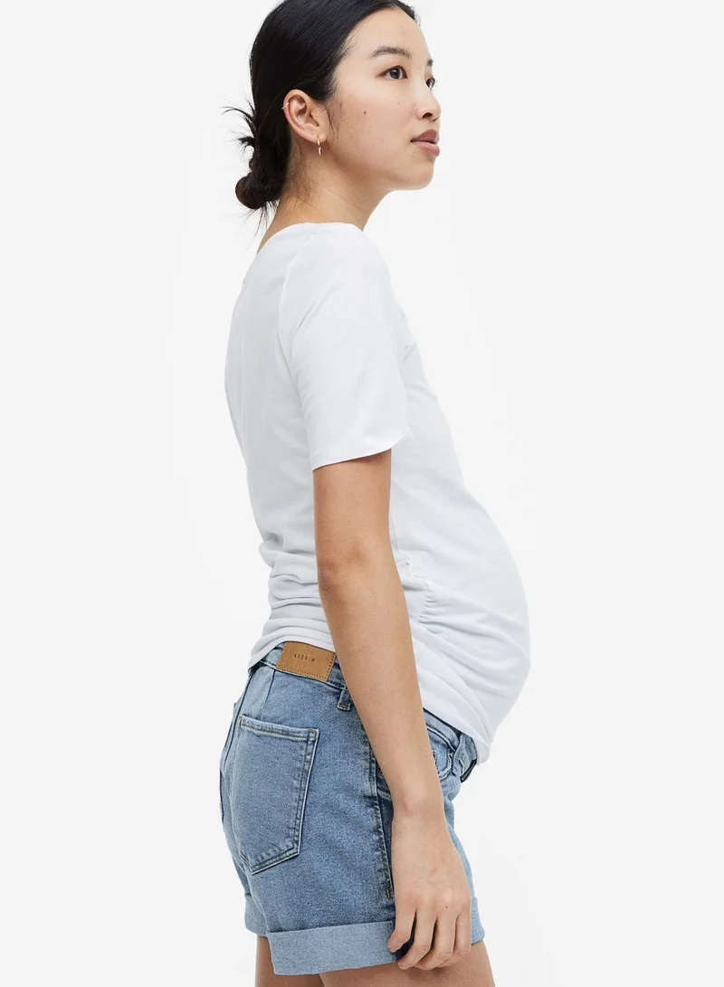 H&M High Waist Denim Short