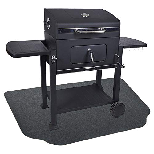 Fasmov 36 x 50 inches Under The Grill Protective Deck and Patio Mat, Under Grill Floor Mats to Protect Deck, BBQ Mat for Under BBQ, Absorbent Oil Pad Protector for Deck & Patio - Image 1