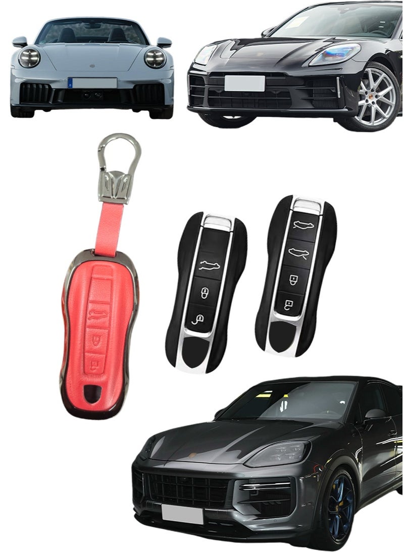 Porsche Car key bag, suitable for Porsche car key protector, perfectly wraps car keys, high-end, wear-resistant and fashionable. - Image 1