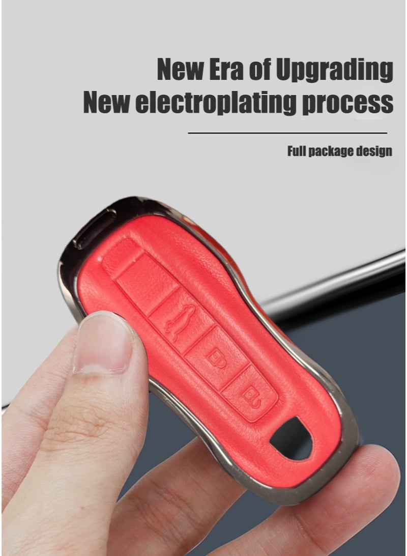 Porsche Car key bag, suitable for Porsche car key protector, perfectly wraps car keys, high-end, wear-resistant and fashionable. - Image 3