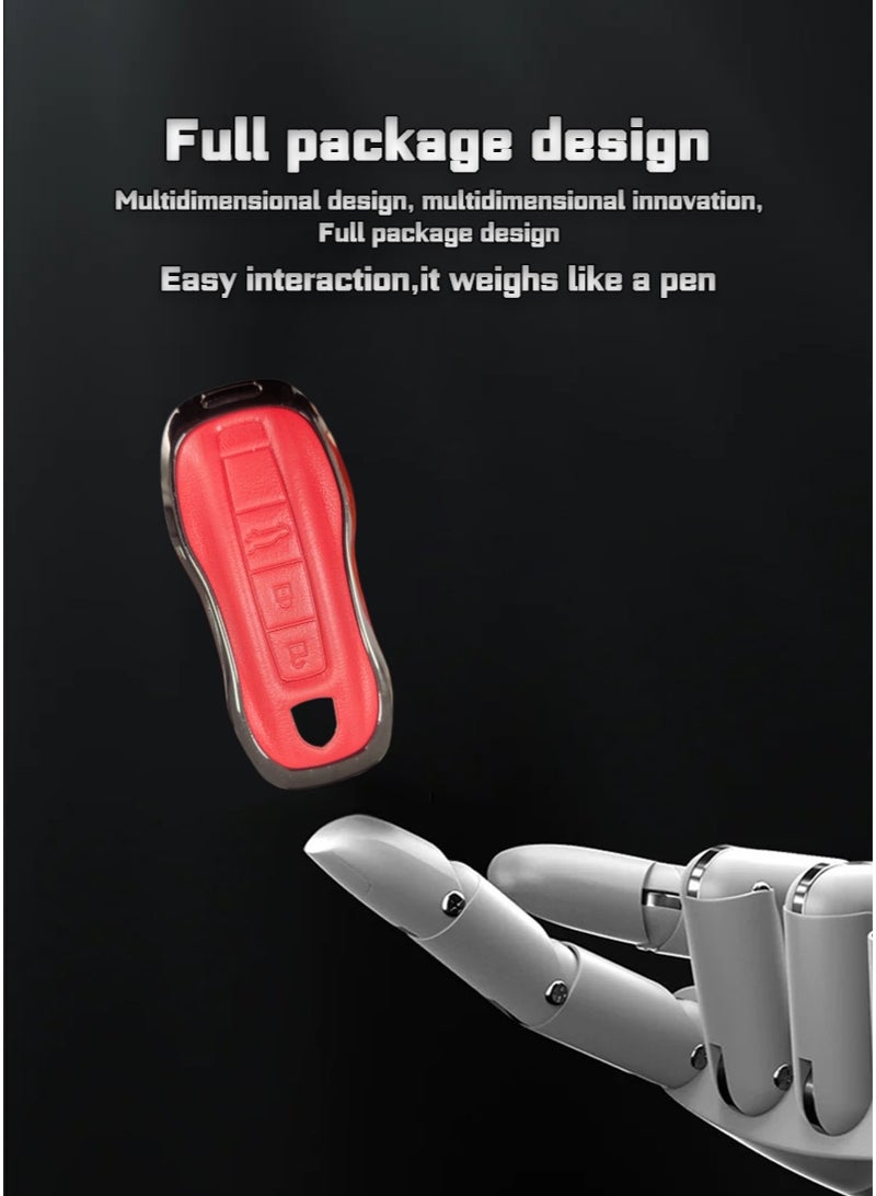 Porsche Car key bag, suitable for Porsche car key protector, perfectly wraps car keys, high-end, wear-resistant and fashionable. - Image 4