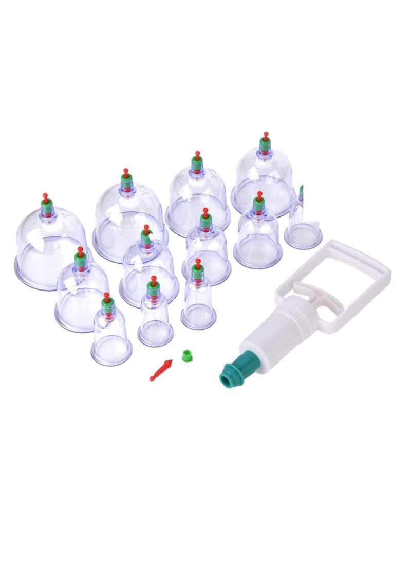 اي بي سي مجموعة حجامة طبية واكواب مفرغة 12 قطعة - Image 2