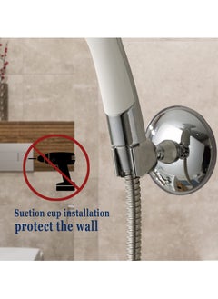 KASTWAVE Shower Head Holders,360°Rotation Adjustable Shower Bracket,Adjustable Removable Shower Head Mount, Vacuum Suction Cup  - Image 5
