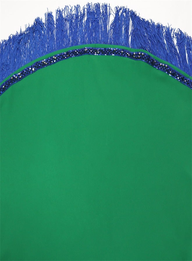 Loquat Tassel Sequin Dres Jalabiya  Musilms Green  - Image 5