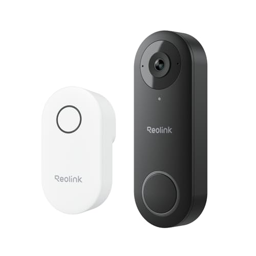 REOLINK Video Doorbell WiFi Camera - Wired 2K Outdoor, 5G&2.4G WiFi, 4:3 Wide View Angle, Smart Detection, Local Storage, No Subscription Front Door Home Security, Customized Chime V2 - Image 1
