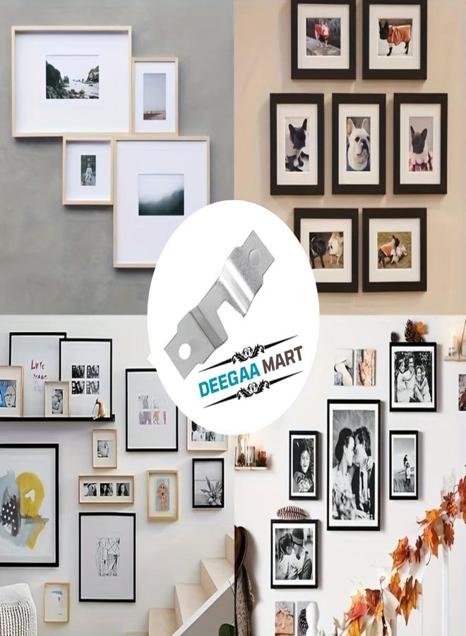 DEEGAA MART DEEGAAMART 16 Pack Sawtooth Picture Hangers Silver Metal Frame Hooks for Photo Frames, Wall Art, Paintings, Clocks – Heavy Duty Single Notch Hanging Kit for Home & Office - Image 5