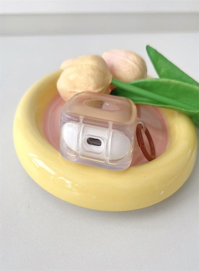 جراب سماعات شفاف لسماعات AirPods 4، جراب سيليكون TPU ناعم بتصميم وجه قطة لطيف، غطاء حماية لسماعات AirPods 4 بتصميم أذن قطة، مقاوم للصدمات - Capybara - Image 5