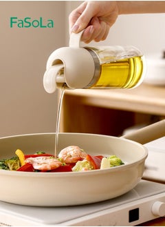 Fasola Kitchen 500ml Glass Oil Jar Large Capacity Leak-proof Seasoning Bottle Oil Jar Gravity Oil Jar  - Image 2