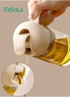 Fasola Kitchen 500ml Glass Oil Jar Large Capacity Leak-proof Seasoning Bottle Oil Jar Gravity Oil Jar  - Image 5