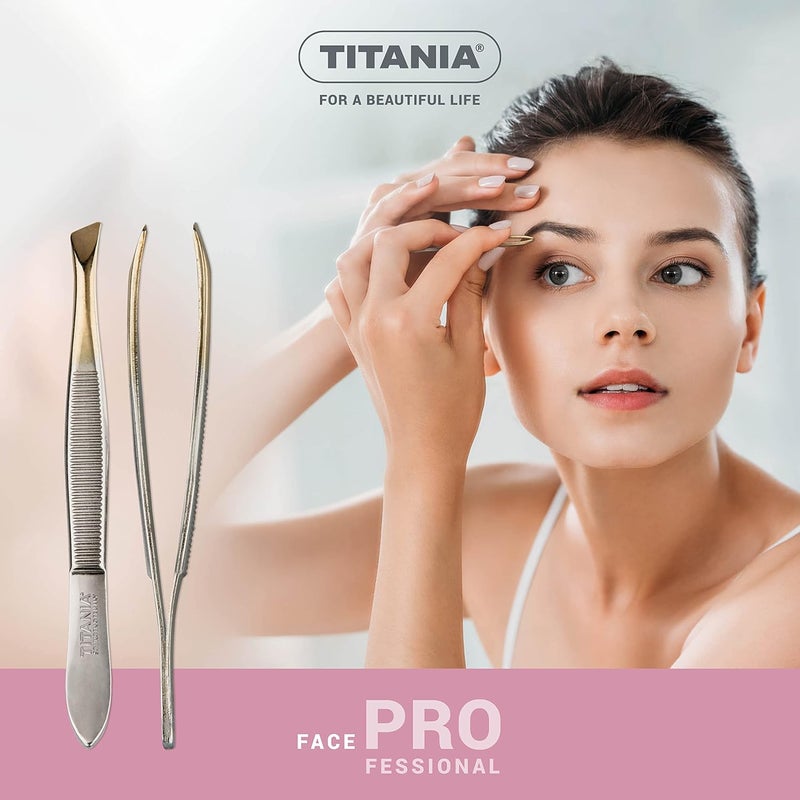 TITANIA ملقط حواجب مطلي بالذهب من تيتانيا - Image 4