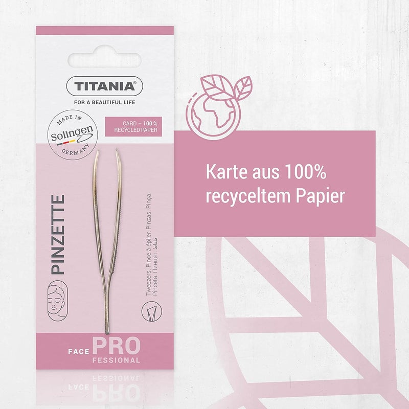 TITANIA ملقط حواجب مطلي بالذهب من تيتانيا - Image 5