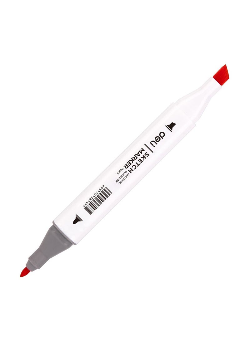 Deli Deli E70801-36 COLOR EMOTION 36-Color Artist Markers - Dual Tip Art Markers, Square Barrel - Ideal for Adult Coloring, Sketching & Graphic Design (36PCS/PP Box)  - Image 4