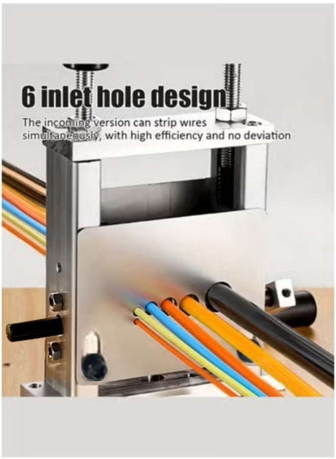 WALALLA Heavy-Duty Manual Wire Stripper with Hand Crank, Portable Aluminum Cable Stripping Machine for Scrap Copper Recycling, Ideal for DIY Projects - Image 4