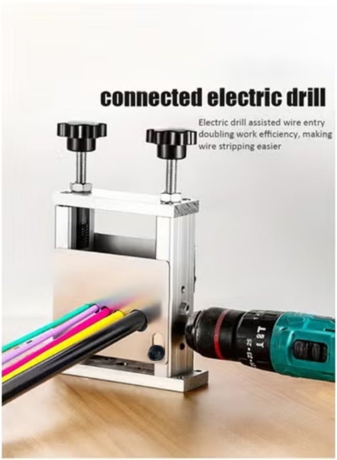 WALALLA Heavy-Duty Manual Wire Stripper with Hand Crank, Portable Aluminum Cable Stripping Machine for Scrap Copper Recycling, Ideal for DIY Projects - Image 5