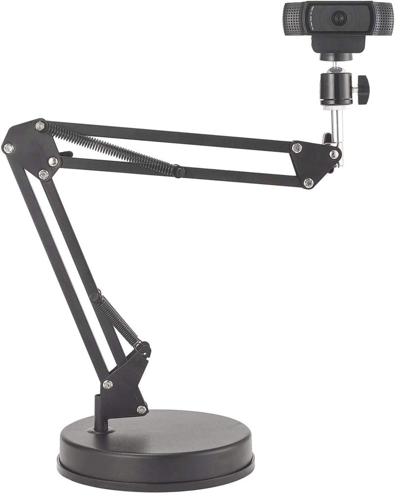 OXENDURE Webcam Stand,Camera Mount 22 Inch Suspension Boom Scissor Arm Stand,for Webcam C925e C922x C922 C930e C930 C920 C615,Hero 8/7/6/5,Ultra/Pro/Pro 2/Pro 3/Brio 4K,DSLR Camera - Image 1