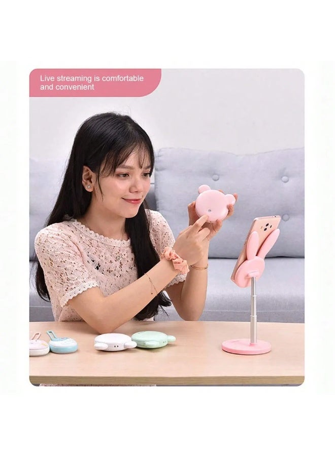 Pink Phone Stand with Cute Bunny Design – Provides Stable Support and Prevents Slipping or Falling – Non-Slip Base - Image 3