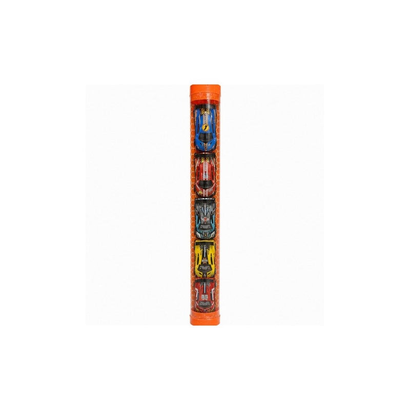 Stackable Toy Racing Cars Set, 4 Pack, Multicolour - Image 1