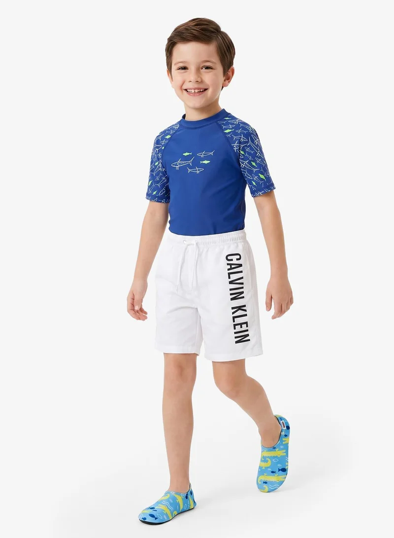 Calvin Klein Jeans Logo Mid Length Swim Shorts