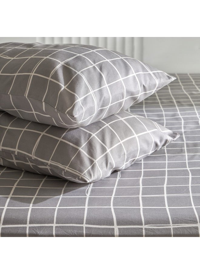 Home Box Matrix 3-Piece Acron King Flat Sheet Set 240 x 240 cm  - Image 5